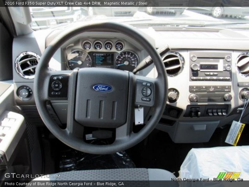 Magnetic Metallic / Steel 2016 Ford F350 Super Duty XLT Crew Cab 4x4 DRW