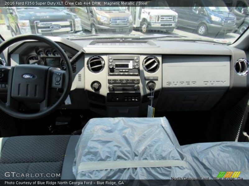 Magnetic Metallic / Steel 2016 Ford F350 Super Duty XLT Crew Cab 4x4 DRW