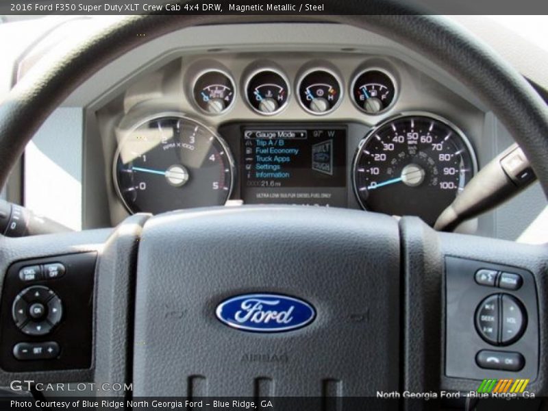 Magnetic Metallic / Steel 2016 Ford F350 Super Duty XLT Crew Cab 4x4 DRW