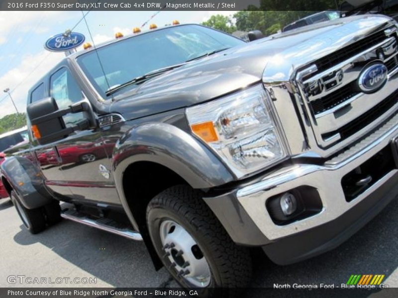 Magnetic Metallic / Steel 2016 Ford F350 Super Duty XLT Crew Cab 4x4 DRW