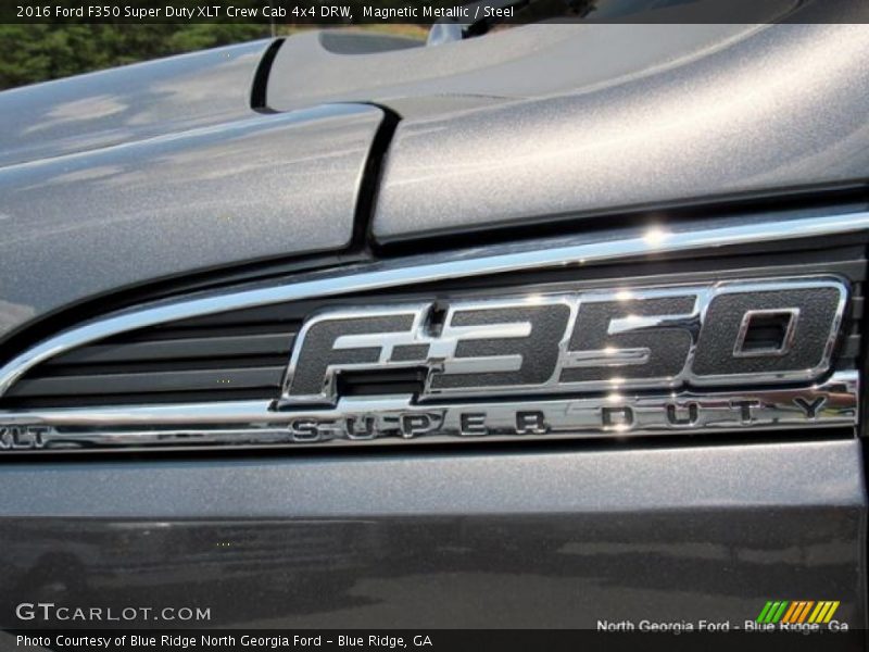 Magnetic Metallic / Steel 2016 Ford F350 Super Duty XLT Crew Cab 4x4 DRW