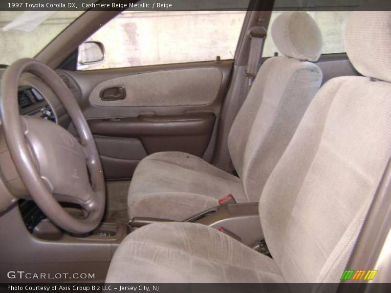 Cashmere Beige Metallic / Beige 1997 Toyota Corolla DX
