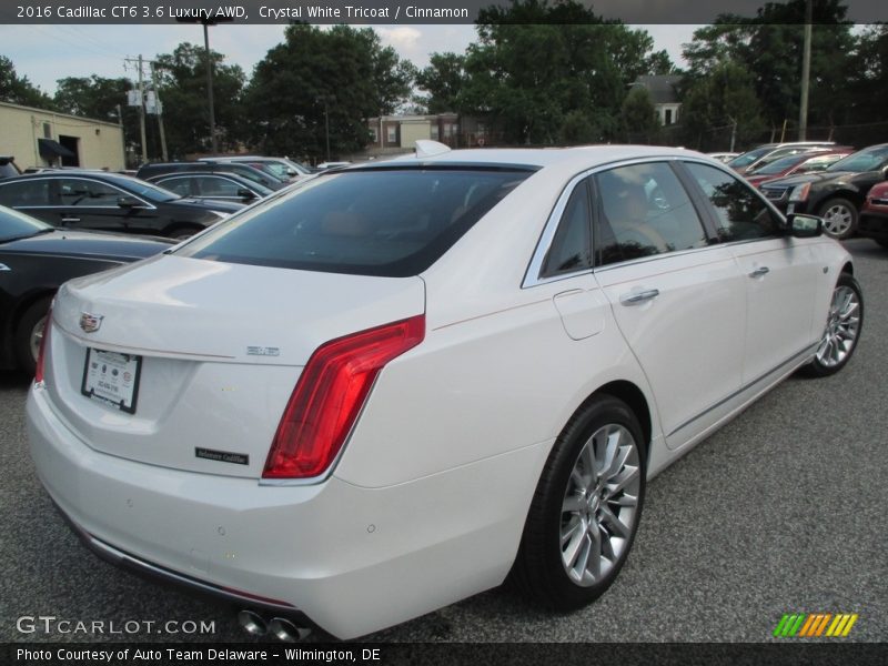 Crystal White Tricoat / Cinnamon 2016 Cadillac CT6 3.6 Luxury AWD