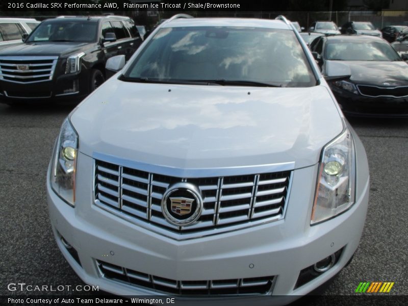 Platinum Ice Tricoat / Shale/Brownstone 2016 Cadillac SRX Performance AWD