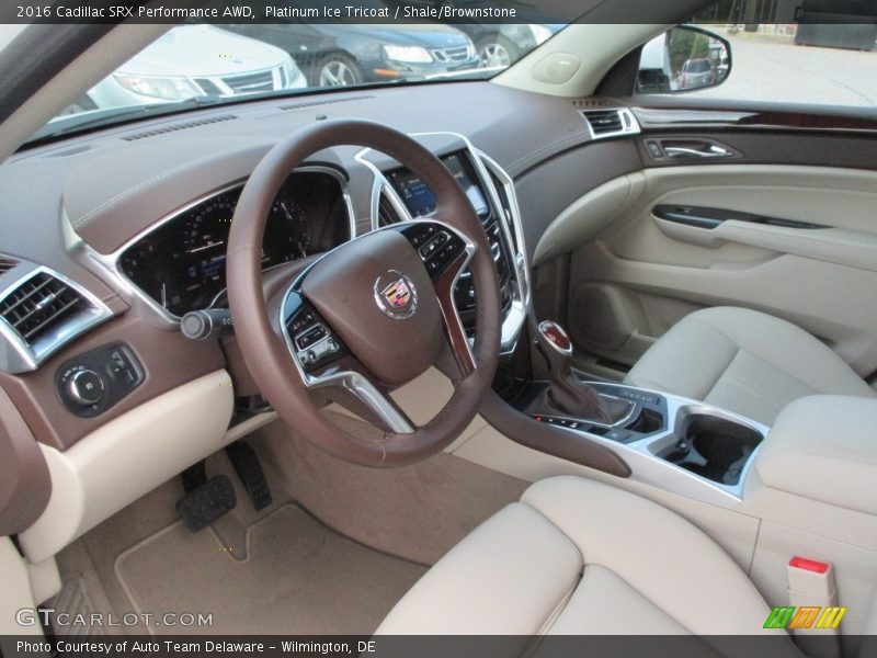 Platinum Ice Tricoat / Shale/Brownstone 2016 Cadillac SRX Performance AWD