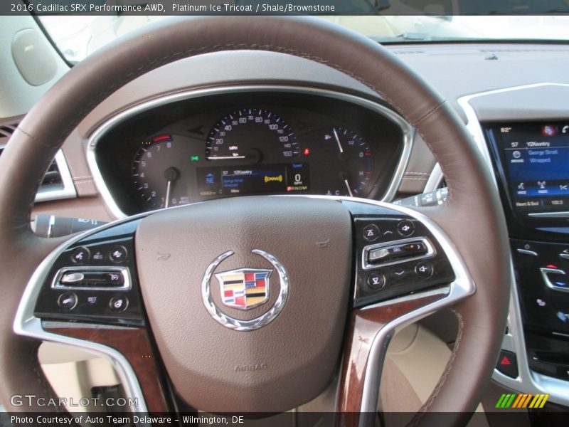 Platinum Ice Tricoat / Shale/Brownstone 2016 Cadillac SRX Performance AWD