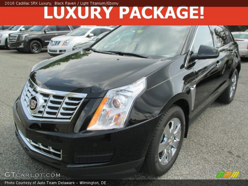 Black Raven / Light Titanium/Ebony 2016 Cadillac SRX Luxury