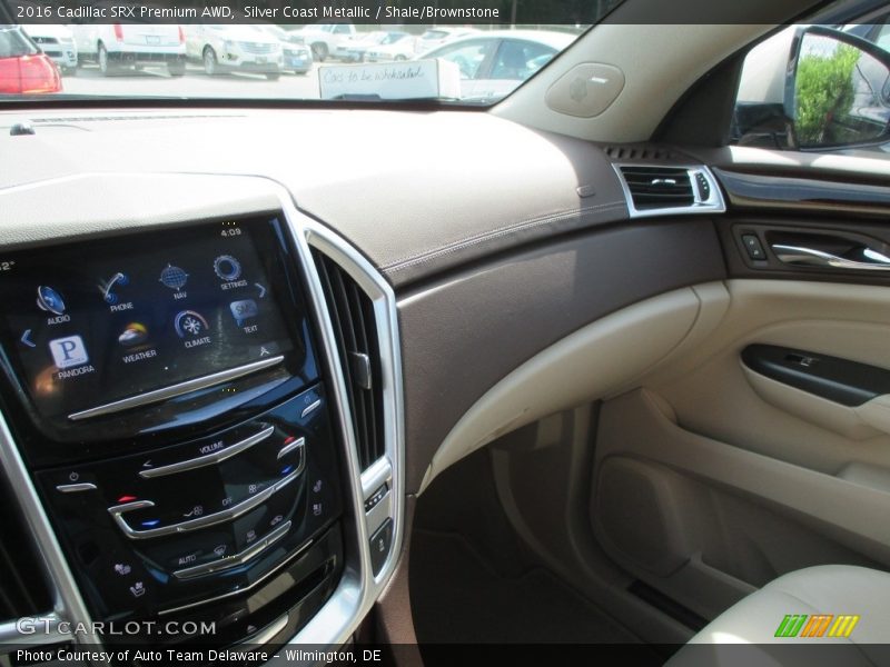 Silver Coast Metallic / Shale/Brownstone 2016 Cadillac SRX Premium AWD