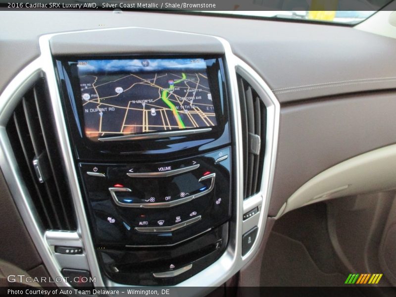 Silver Coast Metallic / Shale/Brownstone 2016 Cadillac SRX Luxury AWD