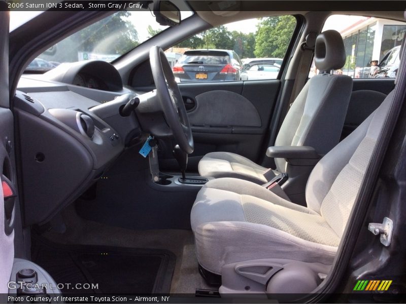 Storm Gray / Gray 2006 Saturn ION 3 Sedan