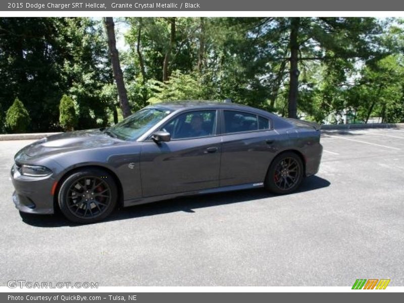 Granite Crystal Metallic / Black 2015 Dodge Charger SRT Hellcat