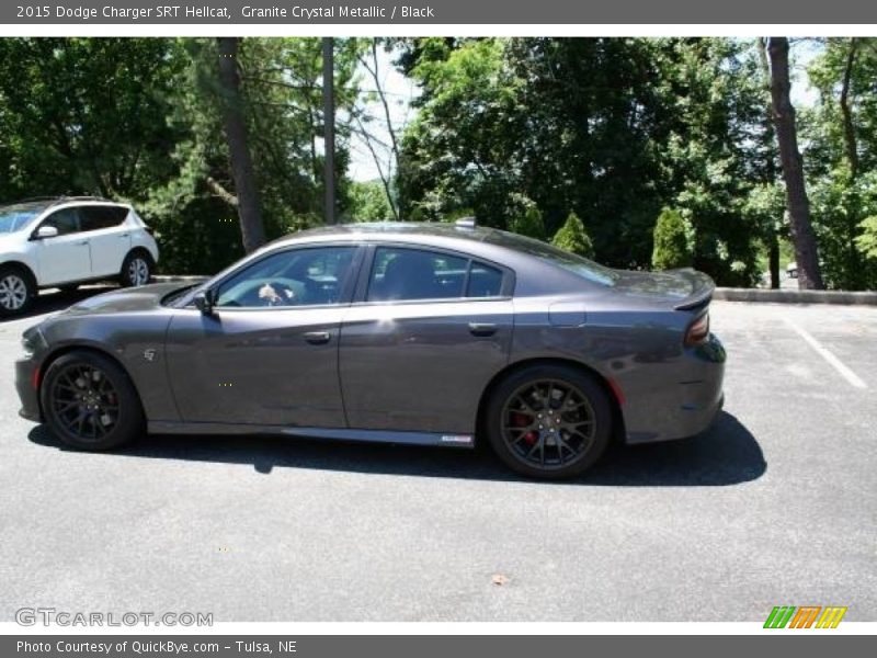 Granite Crystal Metallic / Black 2015 Dodge Charger SRT Hellcat