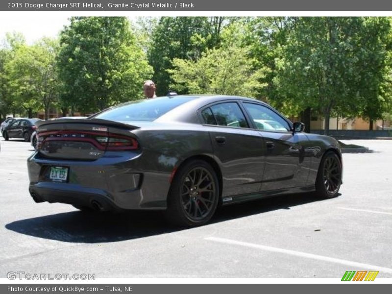 Granite Crystal Metallic / Black 2015 Dodge Charger SRT Hellcat