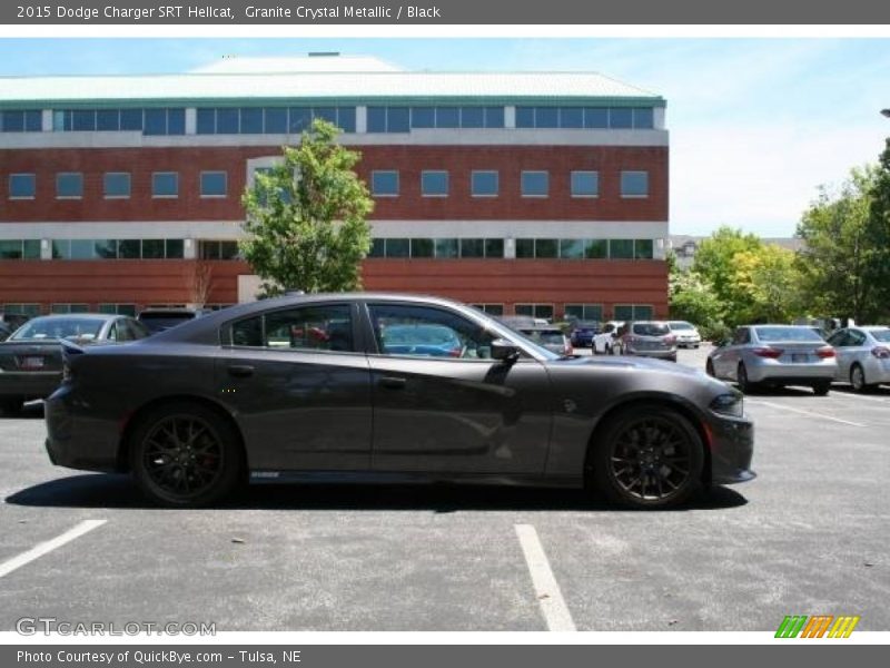 Granite Crystal Metallic / Black 2015 Dodge Charger SRT Hellcat