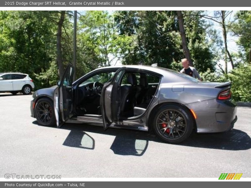 Granite Crystal Metallic / Black 2015 Dodge Charger SRT Hellcat