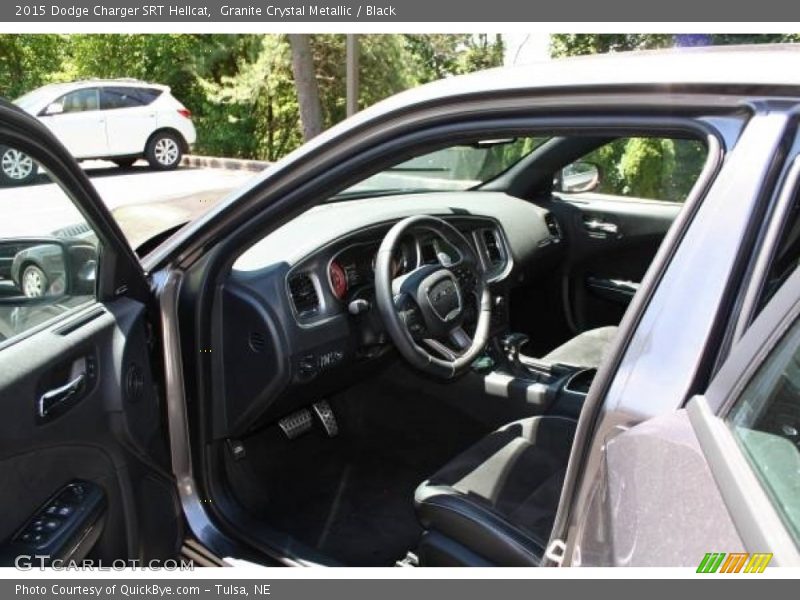 Granite Crystal Metallic / Black 2015 Dodge Charger SRT Hellcat