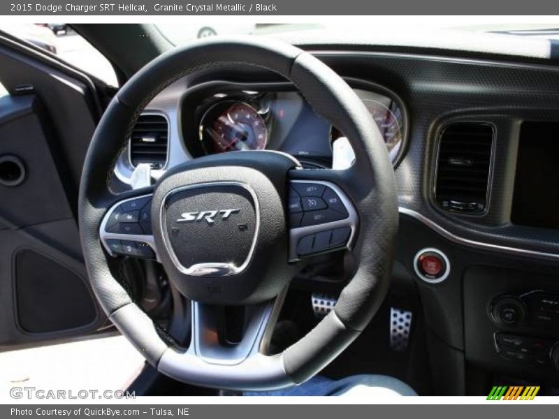 Granite Crystal Metallic / Black 2015 Dodge Charger SRT Hellcat