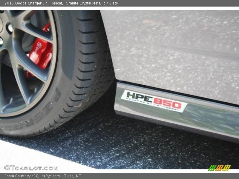 Granite Crystal Metallic / Black 2015 Dodge Charger SRT Hellcat