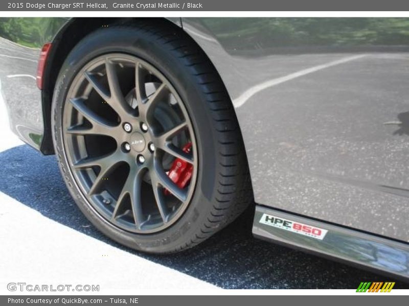 Granite Crystal Metallic / Black 2015 Dodge Charger SRT Hellcat
