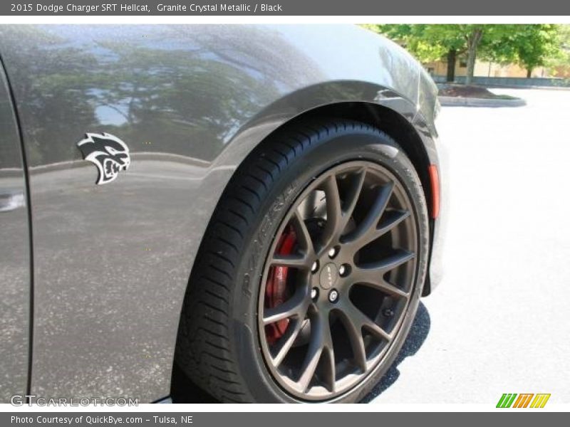 Granite Crystal Metallic / Black 2015 Dodge Charger SRT Hellcat