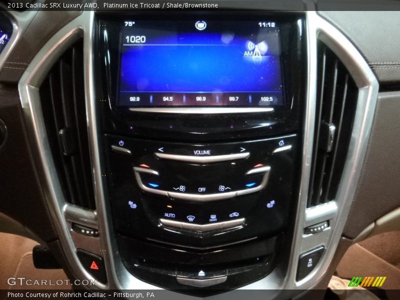 Platinum Ice Tricoat / Shale/Brownstone 2013 Cadillac SRX Luxury AWD