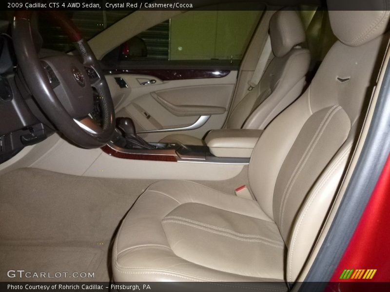 Crystal Red / Cashmere/Cocoa 2009 Cadillac CTS 4 AWD Sedan
