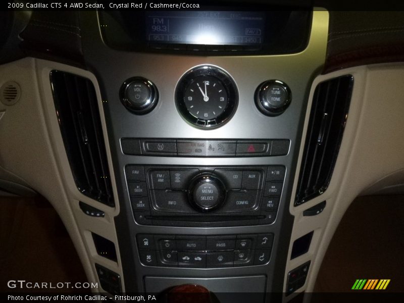 Crystal Red / Cashmere/Cocoa 2009 Cadillac CTS 4 AWD Sedan