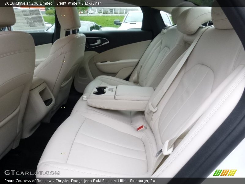 Bright White / Black/Linen 2016 Chrysler 200 Limited