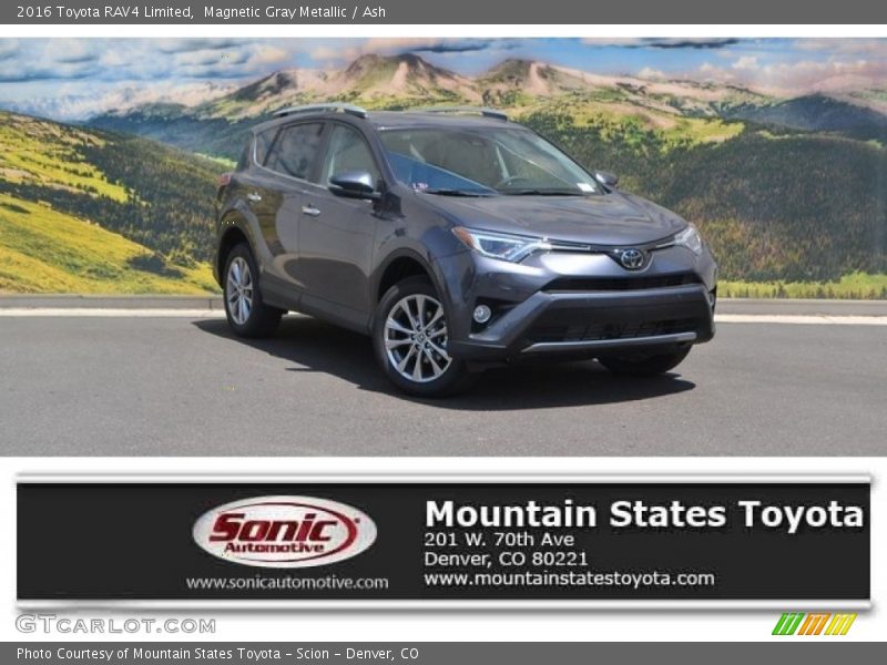 Magnetic Gray Metallic / Ash 2016 Toyota RAV4 Limited