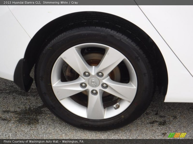 Shimmering White / Gray 2013 Hyundai Elantra GLS