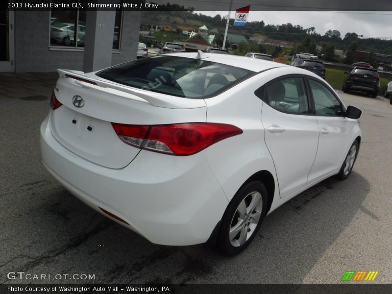 Shimmering White / Gray 2013 Hyundai Elantra GLS