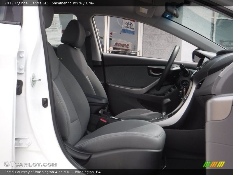 Shimmering White / Gray 2013 Hyundai Elantra GLS