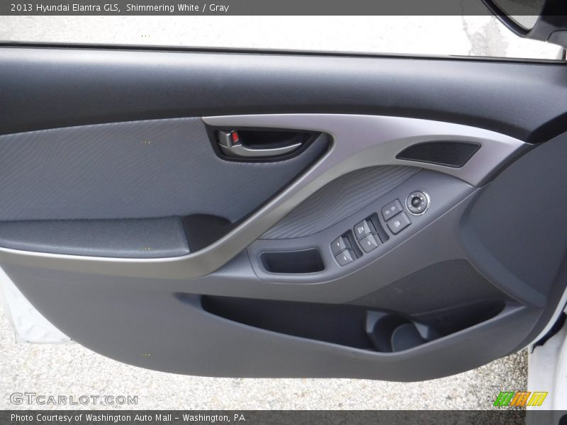 Shimmering White / Gray 2013 Hyundai Elantra GLS