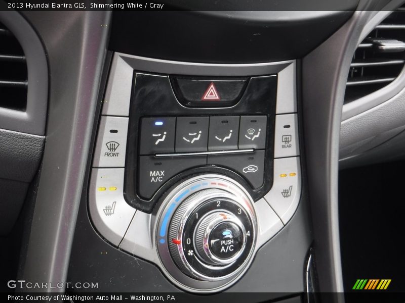 Shimmering White / Gray 2013 Hyundai Elantra GLS