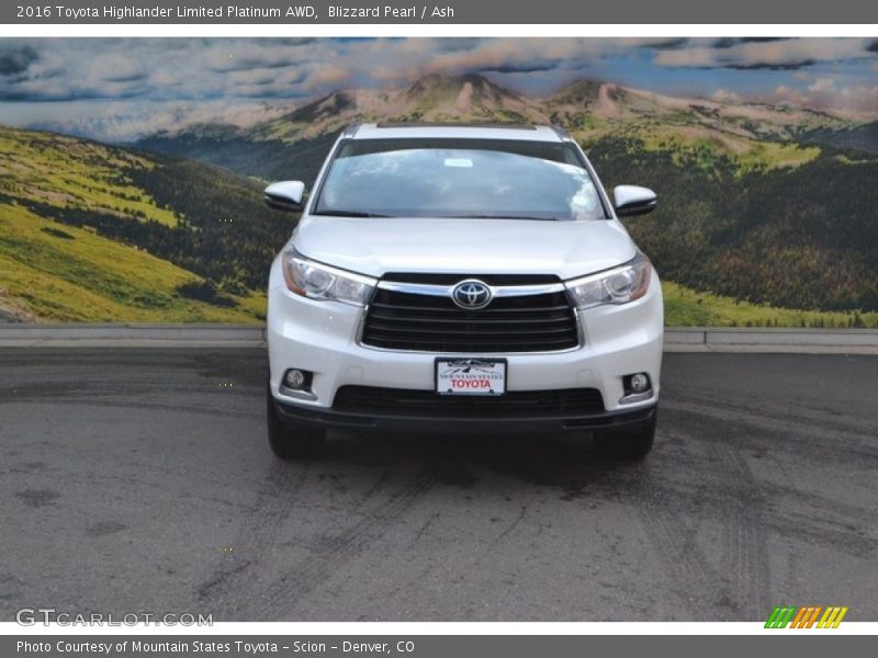 Blizzard Pearl / Ash 2016 Toyota Highlander Limited Platinum AWD