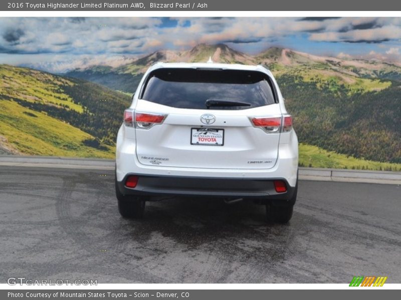 Blizzard Pearl / Ash 2016 Toyota Highlander Limited Platinum AWD
