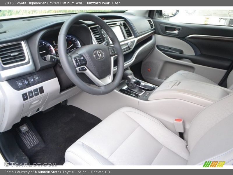 Blizzard Pearl / Ash 2016 Toyota Highlander Limited Platinum AWD