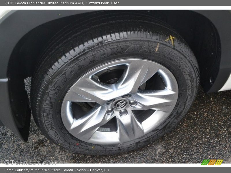Blizzard Pearl / Ash 2016 Toyota Highlander Limited Platinum AWD
