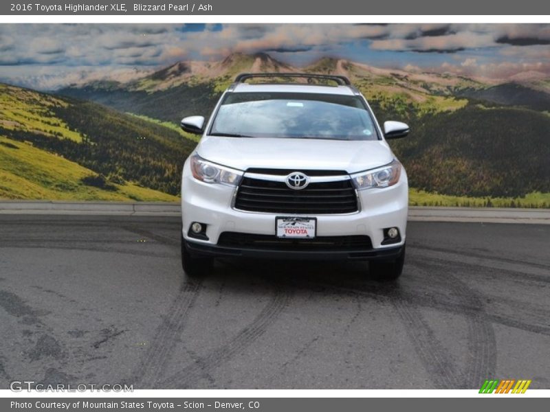 Blizzard Pearl / Ash 2016 Toyota Highlander XLE
