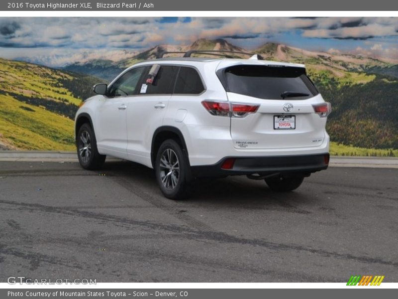 Blizzard Pearl / Ash 2016 Toyota Highlander XLE