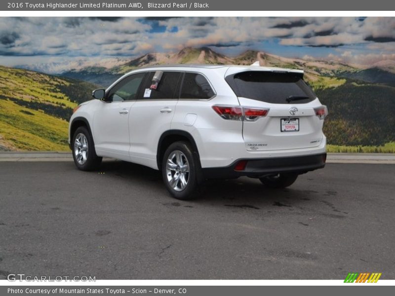 Blizzard Pearl / Black 2016 Toyota Highlander Limited Platinum AWD