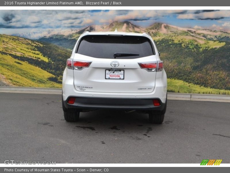 Blizzard Pearl / Black 2016 Toyota Highlander Limited Platinum AWD