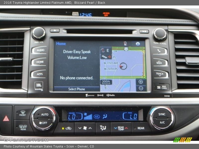Blizzard Pearl / Black 2016 Toyota Highlander Limited Platinum AWD