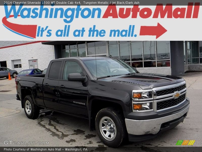 Tungsten Metallic / Jet Black/Dark Ash 2014 Chevrolet Silverado 1500 WT Double Cab 4x4