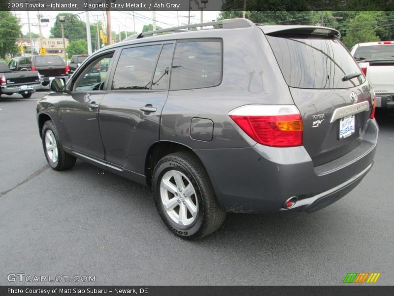 Magnetic Gray Metallic / Ash Gray 2008 Toyota Highlander