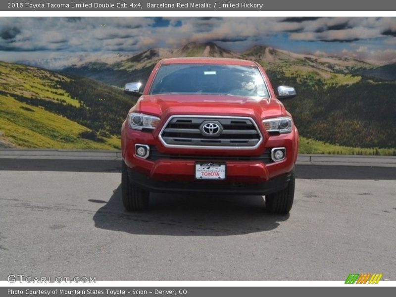 Barcelona Red Metallic / Limited Hickory 2016 Toyota Tacoma Limited Double Cab 4x4