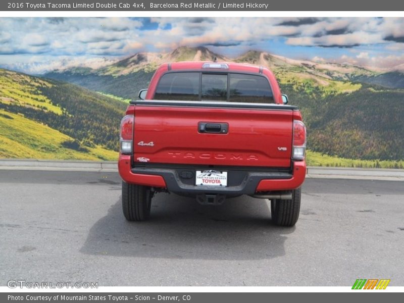 Barcelona Red Metallic / Limited Hickory 2016 Toyota Tacoma Limited Double Cab 4x4
