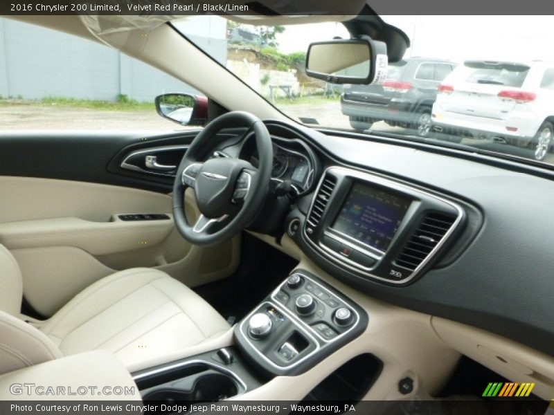Velvet Red Pearl / Black/Linen 2016 Chrysler 200 Limited