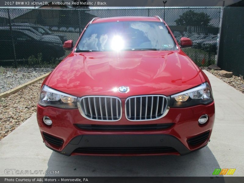 Melbourne Red Metallic / Black 2017 BMW X3 xDrive28i