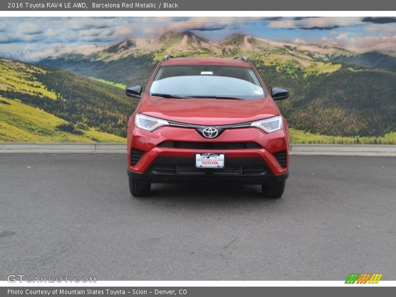 Barcelona Red Metallic / Black 2016 Toyota RAV4 LE AWD